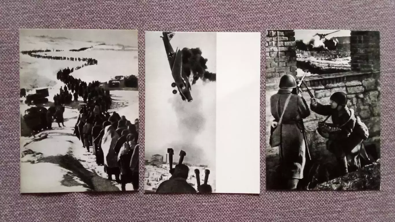Сталинградская битва 1967 г. полный набор - 15 открыток (ВОВ Война Сталинград) 5