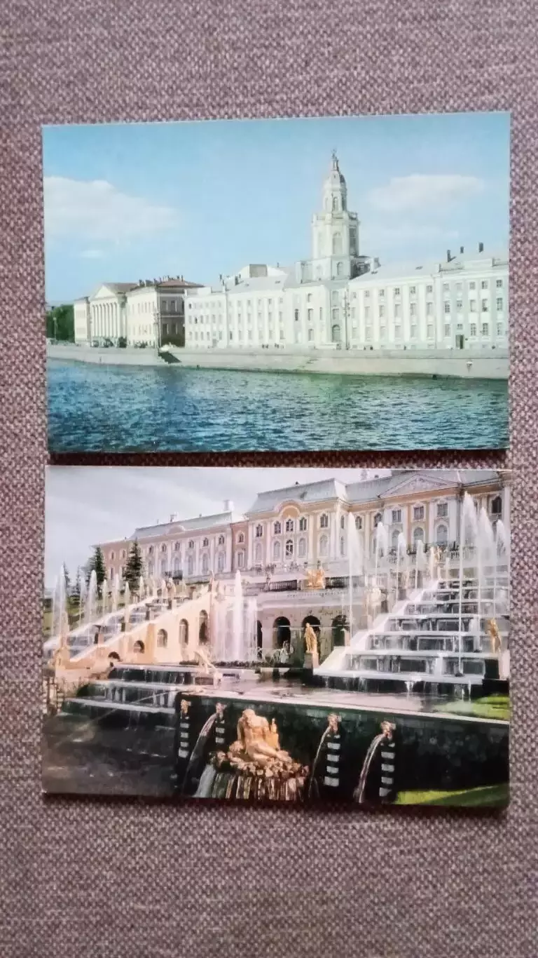 Города СССР : Ленинград 1974 г. полный набор - 10 почтовых карточек - открыток 4