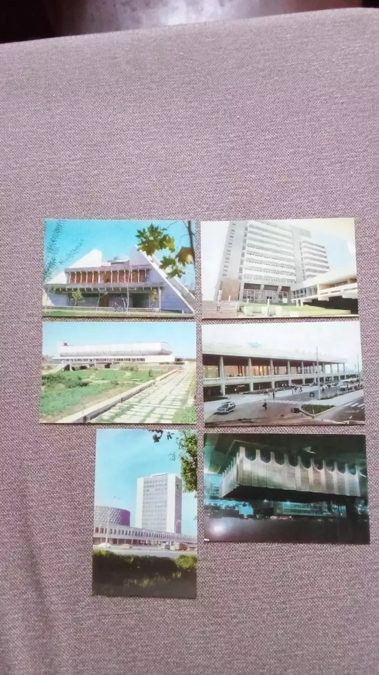 Города СССР : Ташкент (Узбекистан) 1980 г. полный набор - 18 открыток (чистые) 5