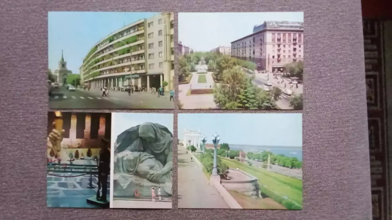 Города СССР : Волгоград (Сталинград) 1975 г. полный набор - 15 открыток 2