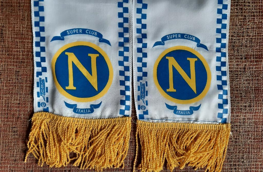 футбольный шарф Чемпионат Наполи Италия 1990 год фотон