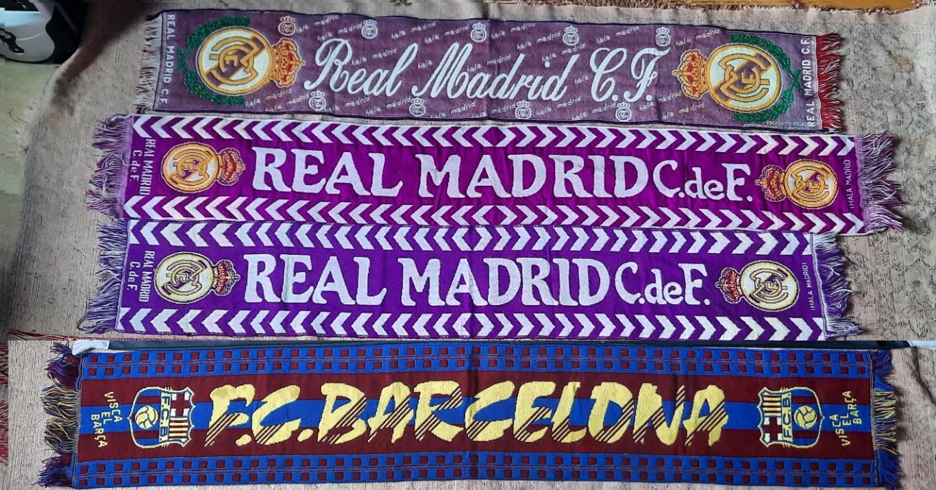 футбольные шарфы Барселона , Реал