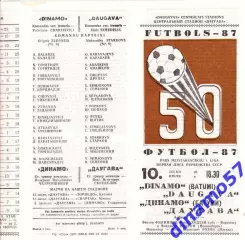 Даугава Рига - Динамо Батуми - 1987