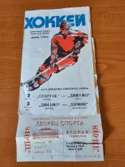 Спартак Москва - Динамо Рига, Динамо Москва - Химик Воскресенск 02/03.03.1981