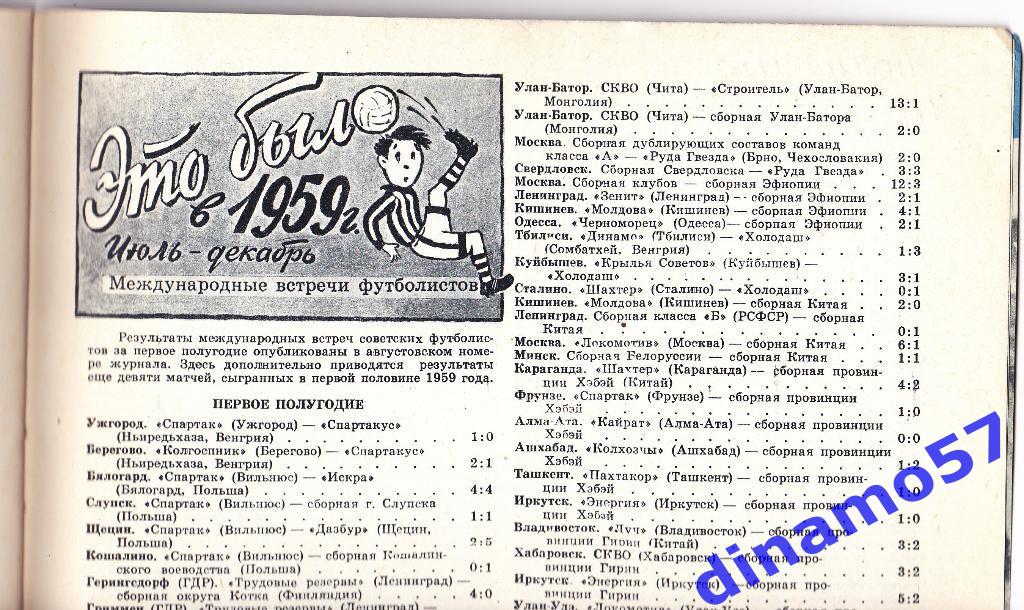Журнал Спортивные игры№ 2 1960 6