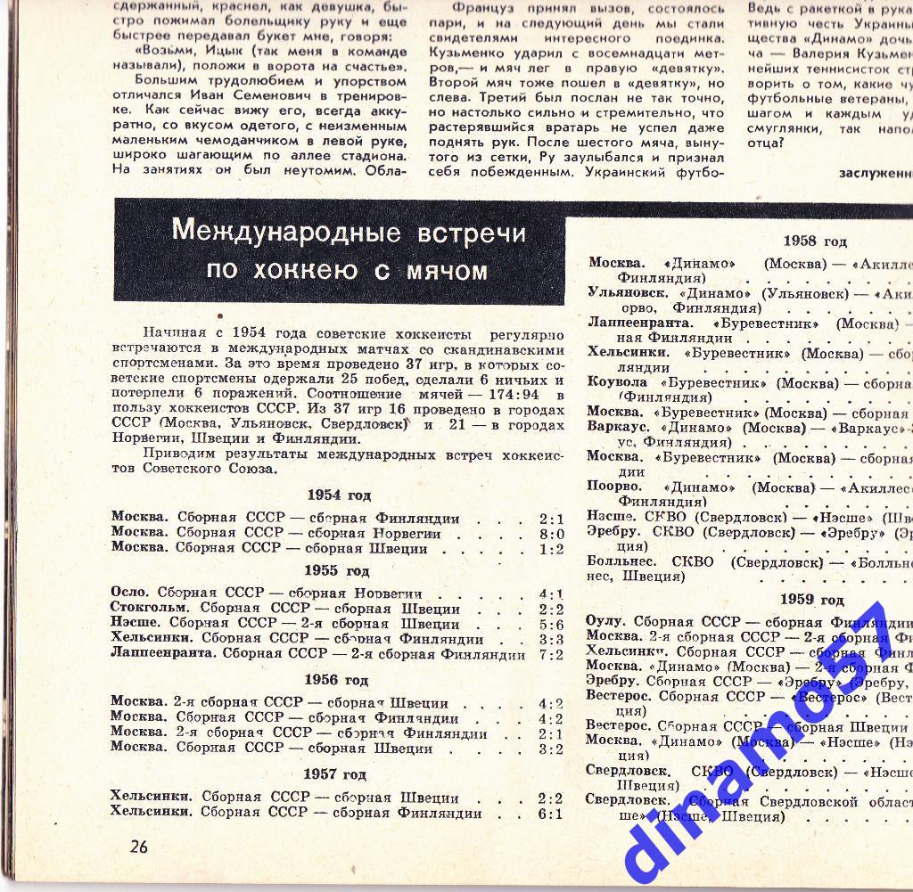 Журнал Спортивные игры№ 12 1959 4