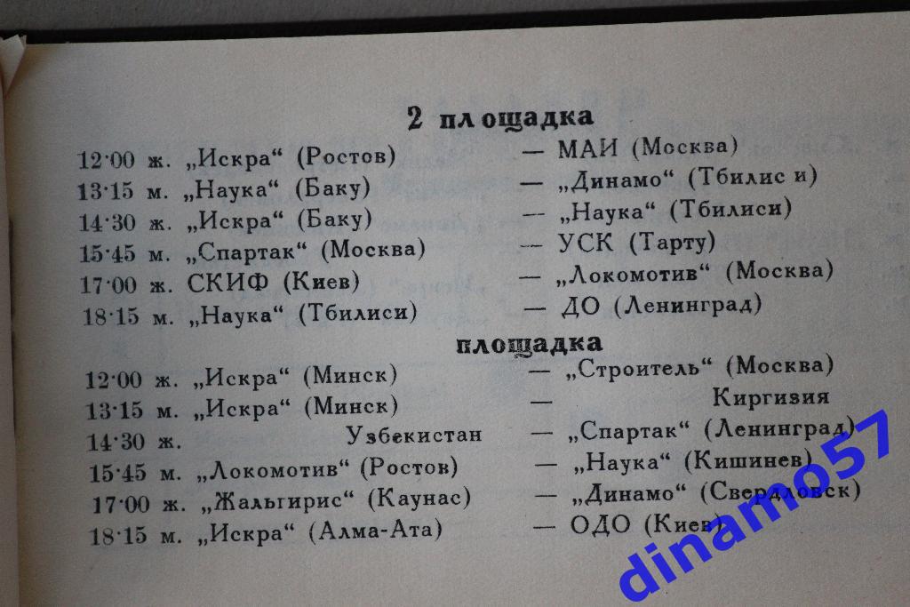 Баскетбол. Чемпионат СССР 1952 (Ереван) 6.-17.09.1952 5