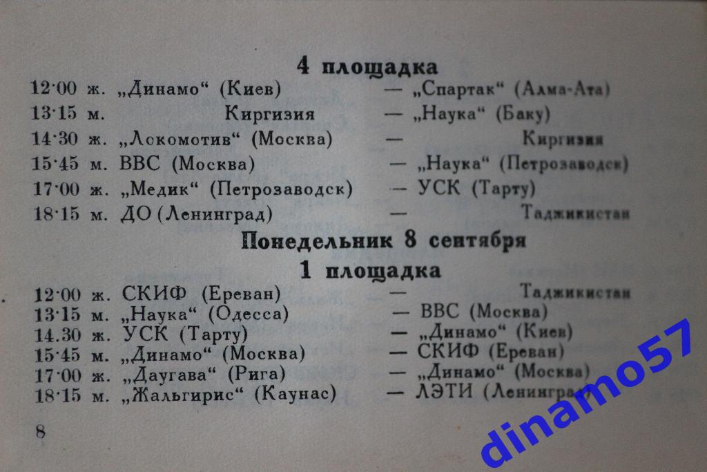 Баскетбол. Чемпионат СССР 1952 (Ереван) 6.-17.09.1952 6