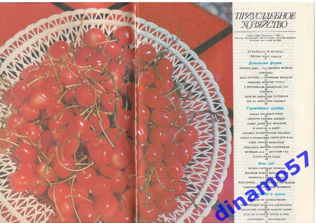 Журнал - Приусадебное хозяйство 1988-3 1