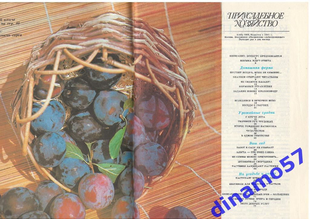 Журнал - Приусадебное хозяйство 1988-4 1