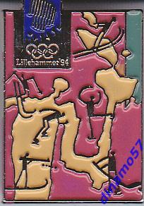 Официальный значок зимних Олимпийских игр Лиллехаммер-1994