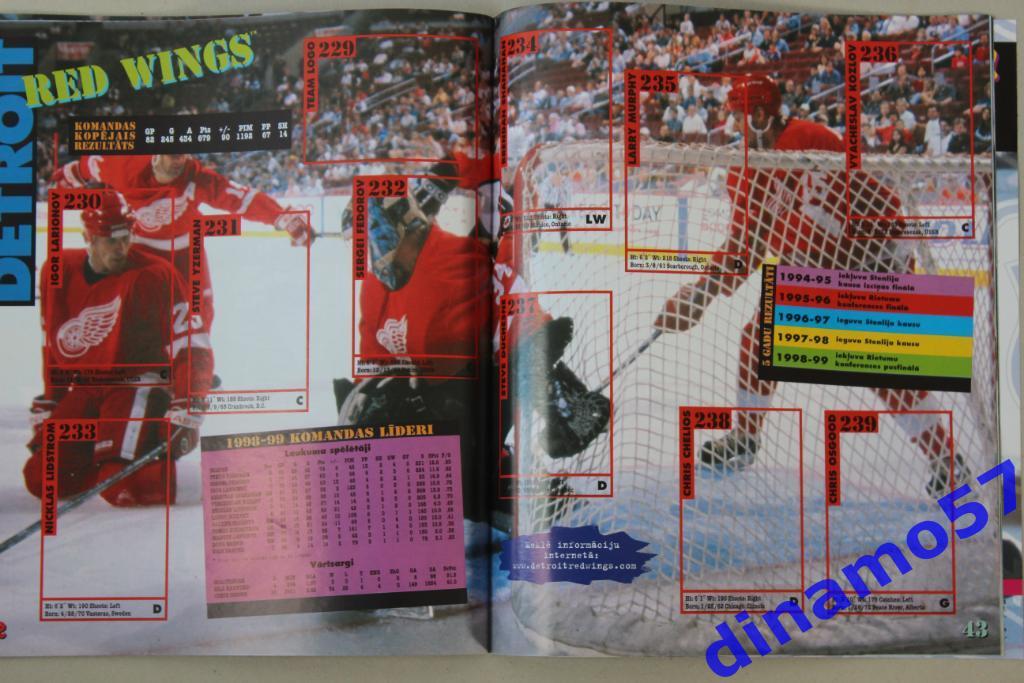 Альбом Панини - Хоккей НХЛ - 1999 - 2000 2