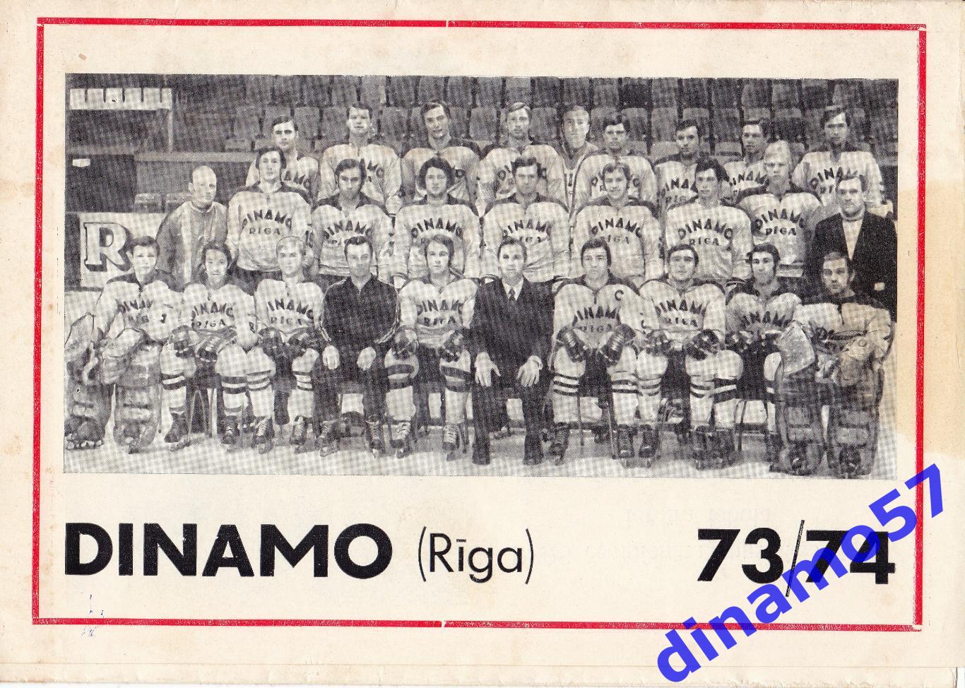 Динамо Рига 1973-1974