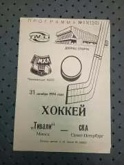 Тивали(Минск)-СКА(Санкт- Петербург) 31.10.1994 г.
