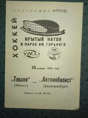 Тивали(Минск) -Автомобилист(Екатеринбург) 10.01.1994г