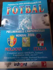 Молдова - Италия 8.09.2004