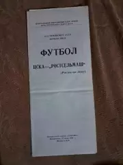 ЦСКА - Ростсельмаш Ростов-на-Дону 17.07.1988.