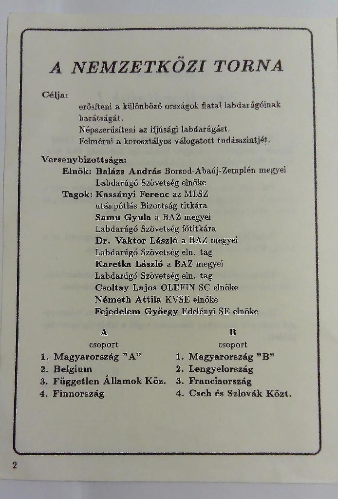 Международный турнир юноши Венгрия 1992 Франция Польша и др Участники на фото 1