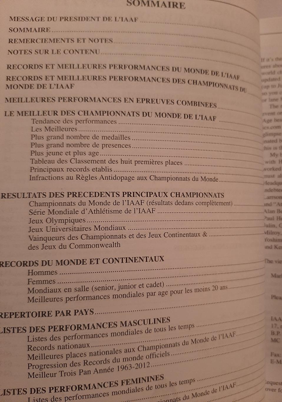 Статистический handbook чемпионата мира по лёгкой атлетике в Москве 2013 1