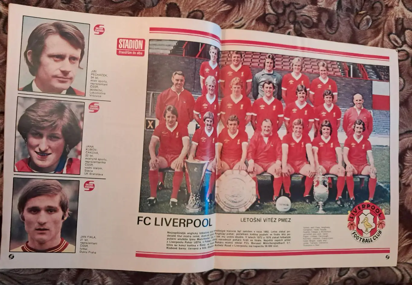 Журнал Stadion 26. С постером Ливерпуль 1