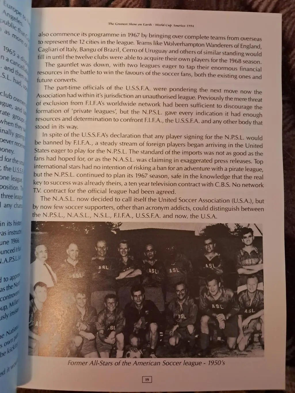 Величайшее шоу на Земле. Кубок Америки 1994. Предисловие от Джорджа Беста 1