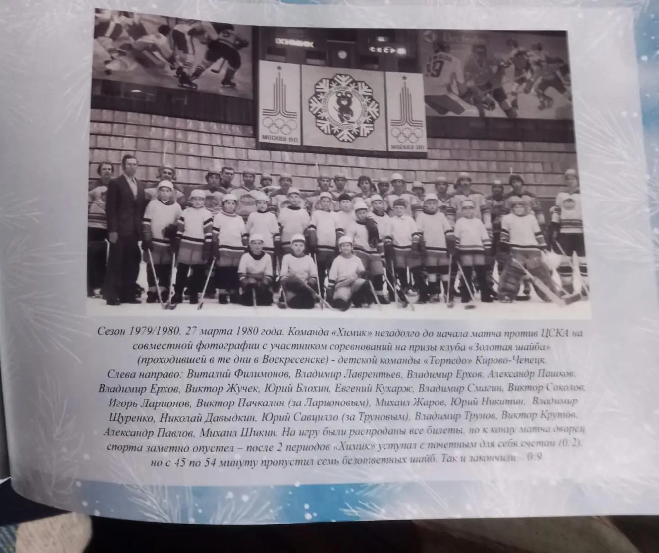 Фотоальбом Химик Воскресенск в чемпионатах и первенствах РСФСР/СССР 70/71-79/80 2