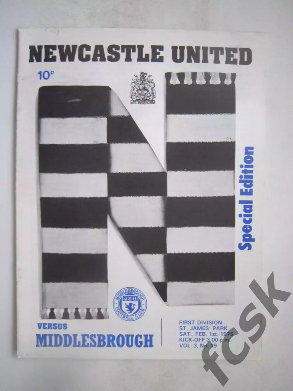 Ньюкастл Юнайтед - Мидлсбро 01.02.1975 (ф)