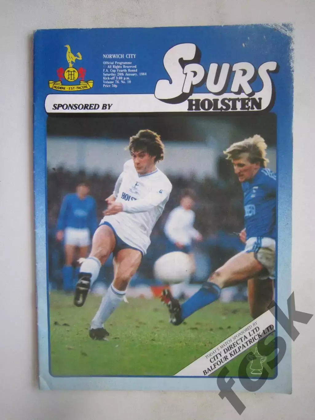 Тоттенхэм - Норвич Сити 28.01.1984 (ф)