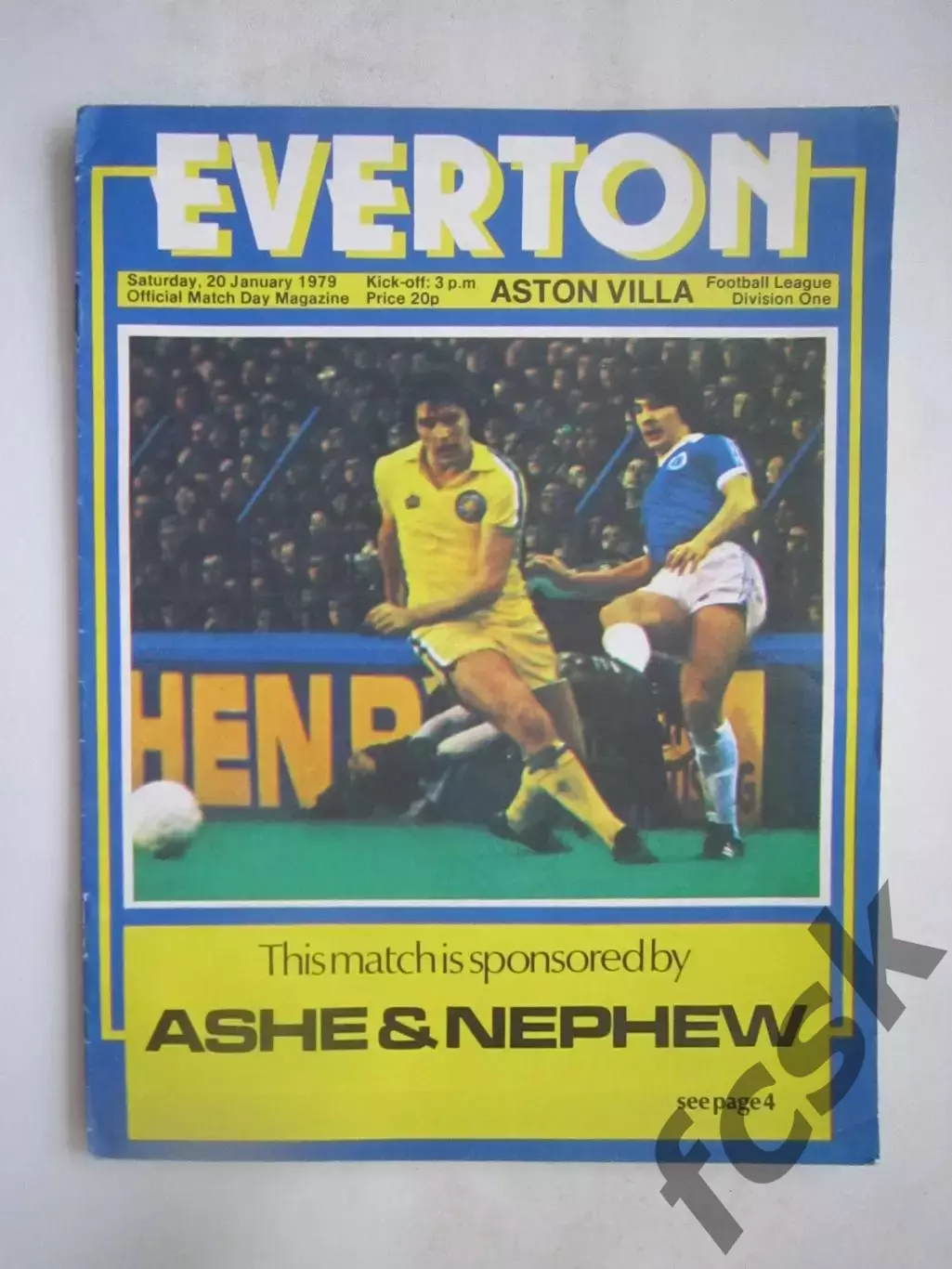 Эвертон - Астон Вилла 20.01.1979 (ф)