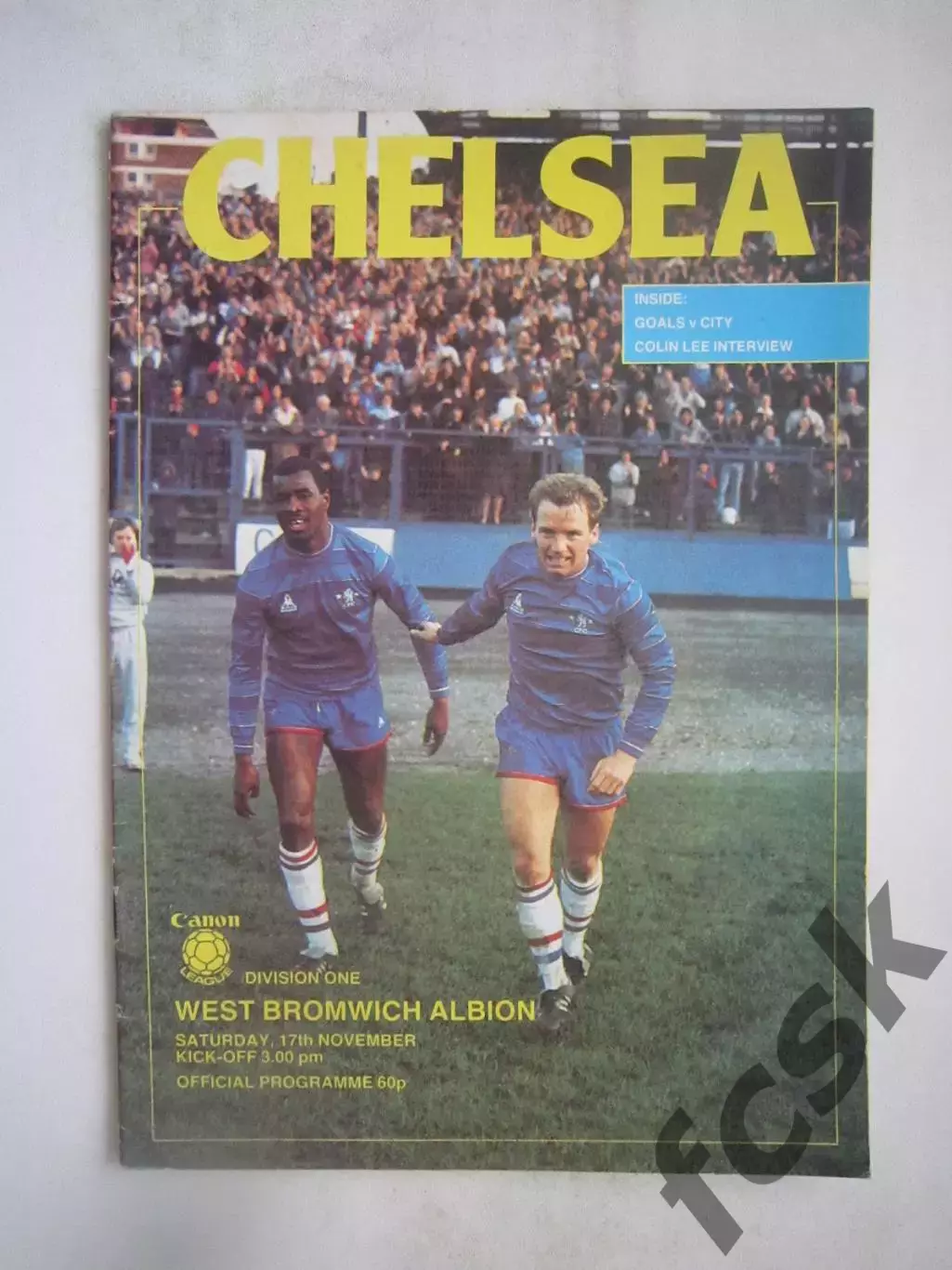 Челси Лондон - Вест Бромвич Альбион 17.11.1984 (ф)