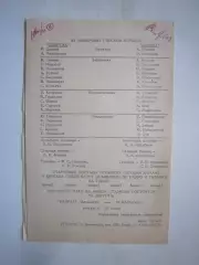 Автографы! Кайрат Алма-Ата - Спартак Москва 1984 Шавло и Бердыев (?) (ф)