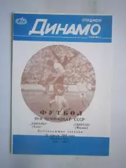 Динамо Киев - Спартак Москва 1986 Дублирующие составы (ф2)