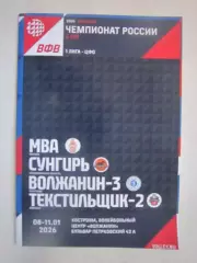 1 лига Кострома 08-11.01.2026 Владимир Иваново МВА Москва