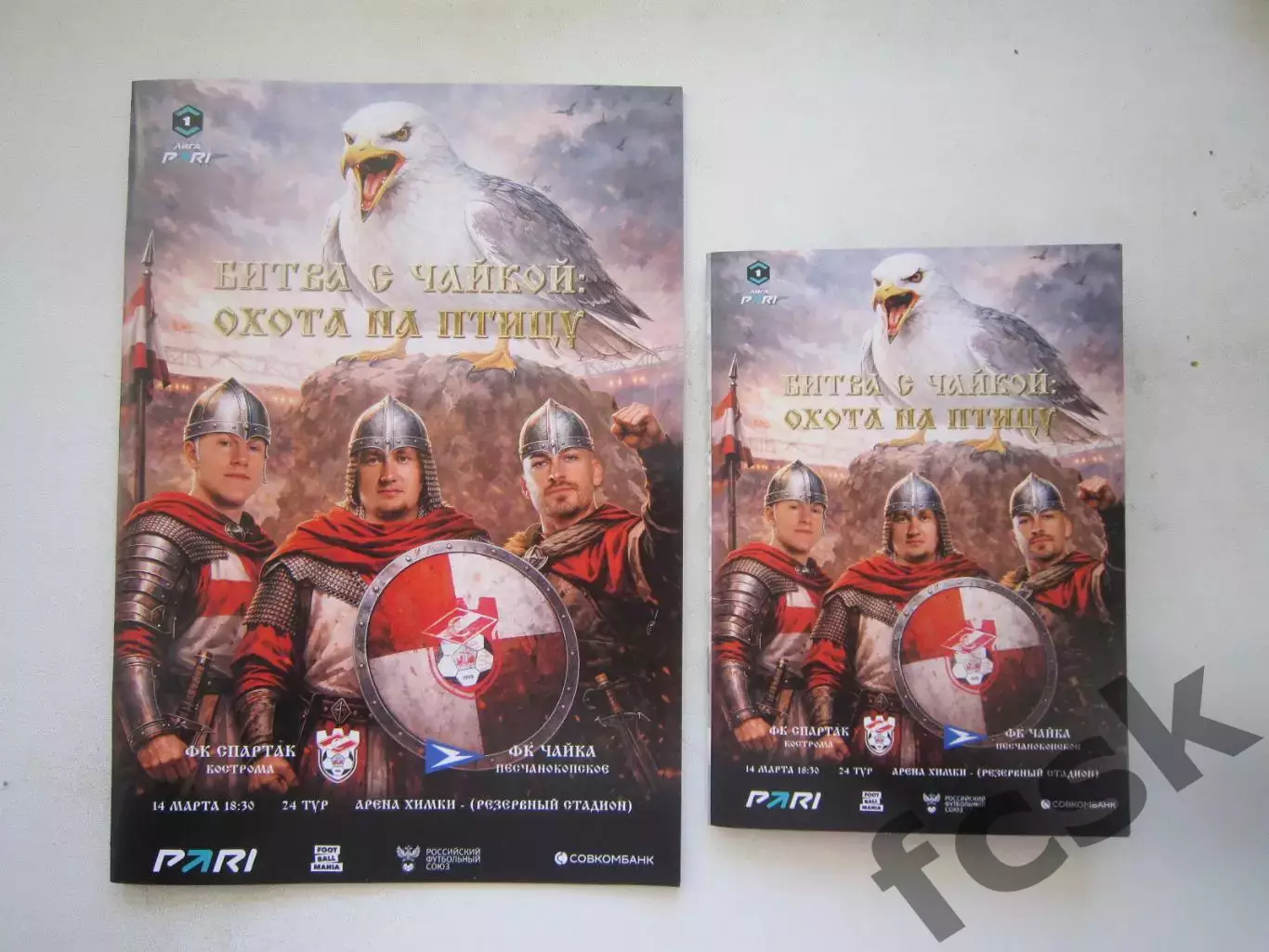 Спартак Кострома - Чайка Песчанокопское 14.03.2026 Матч в Химках Оба варианта