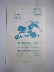 Торпедо Павлово - Спартак Кострома 10.05.1969 (Б)