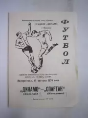 Динамо Вологда - Спартак Кострома 1976 (Б)