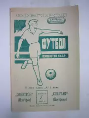 Электрон Новгород - Спартак Кострома 1977 (Б)