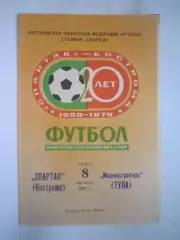 Спартак Кострома - Машиностроитель Тула 1979 (Б)
