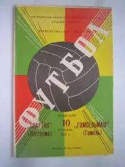 Спартак Кострома - Гомсельмаш Гомель 1979 (Б)