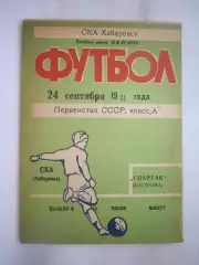 СКА Хабаровск - Спартак Кострома 1981 (Б)