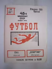 СКА Одесса - Спартак Кострома 1982 (Б)