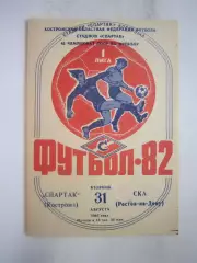 Спартак Кострома - СКА Ростов-на-Дону 1982 (Б)