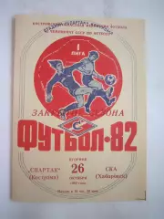 Спартак Кострома - СКА Хабаровск 1982 (Б)