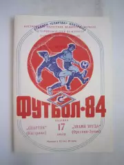 Спартак Кострома - Знамя труда Орехово-Зуево 1984 (Б)