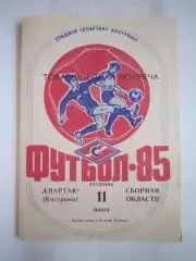 Спартак Кострома - Сборная области 1985 (Б) Товарищеская встреча