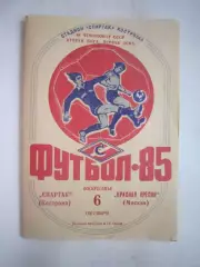 Спартак Кострома - Красная Пресня Москва 1985 (Б)