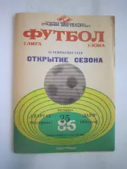 Спартак Кострома - Заря Калуга 1986 (Б)