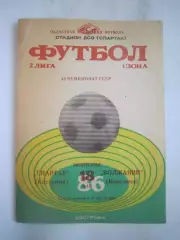 Спартак Кострома - Волжанин Кинешма 1986 (Б)