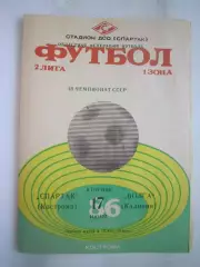 Спартак Кострома - Волга Калинин 1986 (Б)