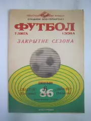 Спартак Кострома - Динамо Вологда 1986 (Б)